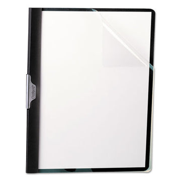 Oxford™ Ready Clip No-punch Report Cover, Readyclip Fastener, 8.5 X 11, Clear-black freeshipping - TVN Wholesale